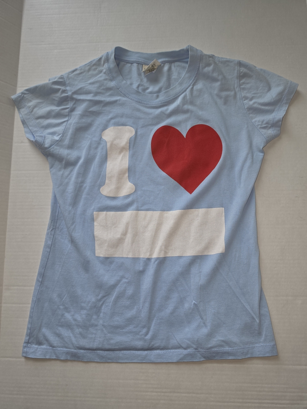 Changes Juniors Short-Sleeve Graphic Tee- Light Blue Sz XL